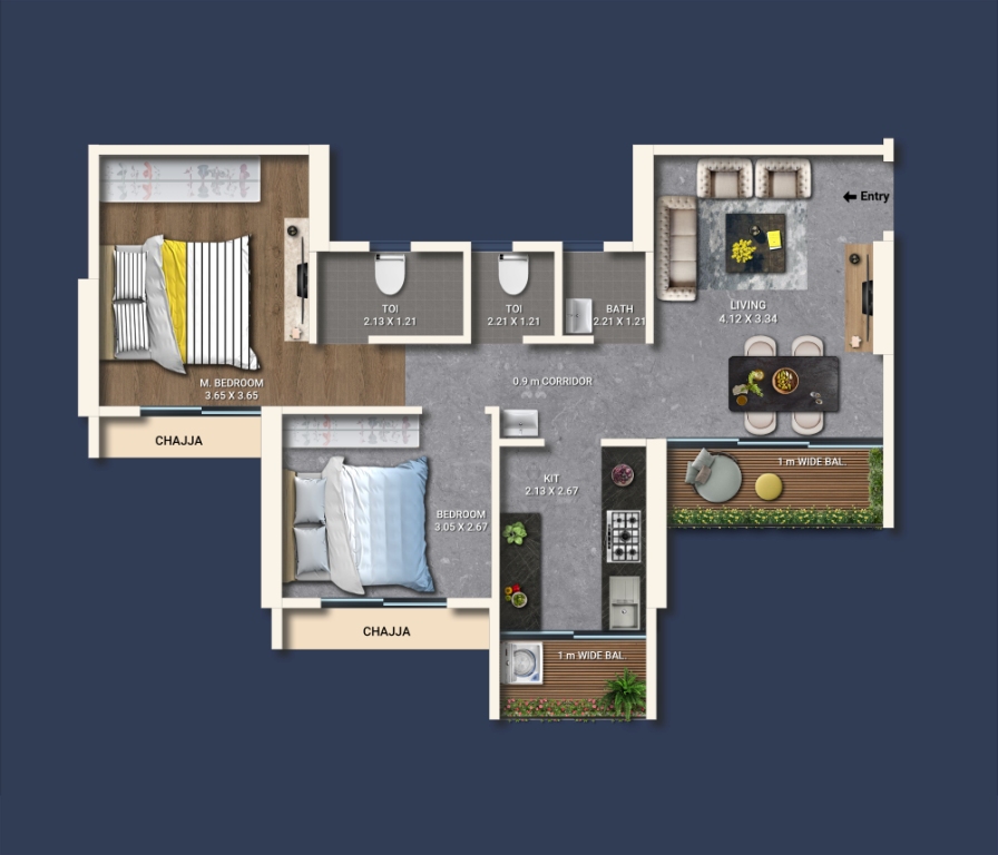 Refuge Floor Plan